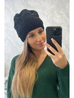 Dámska čiapka Nastia K373 čierna