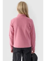 Dziewczęcy Polar Ze Stójką Slim 4F 4FJWMM00TFLEF261-56S Różowy