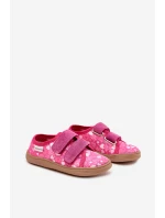 Kapcie Barefoot Dziewczęce W Serduszka Milami Fuksja Saphira