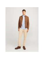 Jack&Jones bunda zo syntetického semišu JJEDYLAN CLEAN JACKET NOOS 12261197 COGNAC