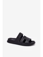 Piankowe Klapki Damskie Czarne Dimelle