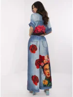 Nohavice DHJ SP 19183 5.78 modrá