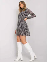 WN SK 18951 šaty.41X čiernobielo