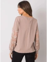 Dámska blúzka RV BZ 7342.03 Dark beige - Rue Paris Dámska blúzka RV BZ 7342.03 Dark beige - Rue Paris