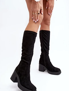 Čižmy na podpätku, model 189049 Step in style