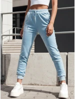 Dámske velúrové modré tepláky FashionStreet UY2835 Dámske velúrové modré tepláky FashionStreet UY2835