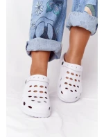 Damskie Klapki Sandały Na Basen Białe Piankowe EVA