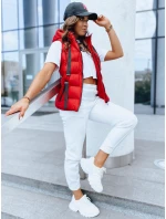 Dámska prešívaná vesta WISE OWL červená FashionStreet TY3783