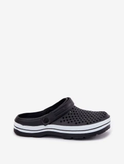 Piankowe Klapki Męskie Czarne Maravena