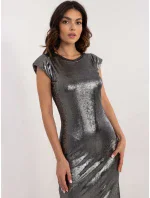 Šaty DHJ SK 18176.99 strieborné