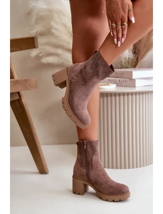 Topánky na podpätku model 199066 Step in style