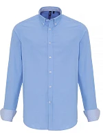 Premier PR 238 Oxfordská pruhovaná košeľa s dlhým rukávom 39.0238 oxford blue