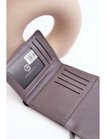 Damski Portfel Portmonetka Z Ekoskóry Szary Joanela