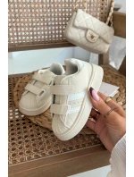 Dětské Sportovní Boty Tenisky Z Eko Kůže Béžové Renel