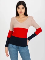 Blúzka RV BZ 8429.41P tmavo modrá červená