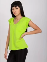 Tričko RV TS 7543.12x fluo zelená