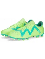 Pánske kopačky FG/AG 107187 03 Neon green with blue - Puma
