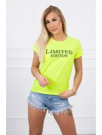 Limitovaná edícia blúzky žltá neónová