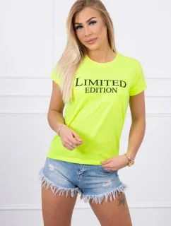 Limitovaná edícia blúzky žltá neónová