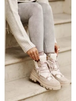 Botki Z Futerkiem Typu Baranek Beżowe Merilana