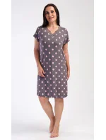 Dámska nočná košeľa s krátkym rukávom Polka dots