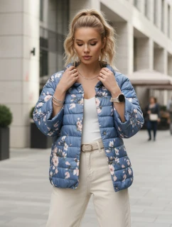 Dámska prešívaná obojstranná bunda FLORIS blue FashionStreet TY5527