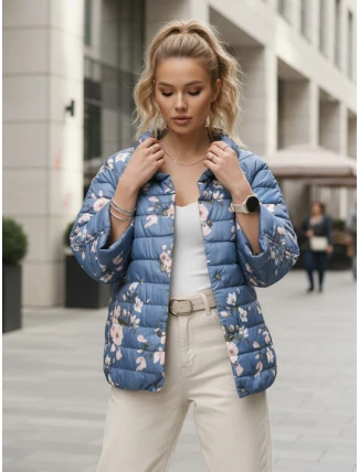 Dámska prešívaná obojstranná bunda FLORIS blue FashionStreet TY5527