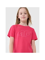 Dievčenské tričko s potlačou 4F 4FJWSS25TTSHF2176-55S
