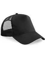 Beechfield B 640B Detská 5-panelová čiapka Trucker 53.640B čierna/čierna Beechfield B 640B Detská 5-panelová čiapka Trucker 53.640B čierna/čierna