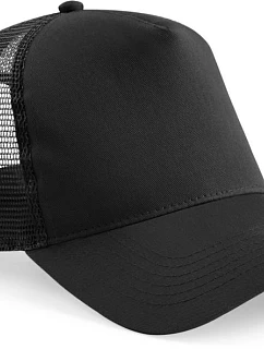 Beechfield B 640B Detská 5-panelová čiapka Trucker 53.640B čierna/čierna