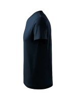 Tričko s výstrihom do V unisex námornícka modrá