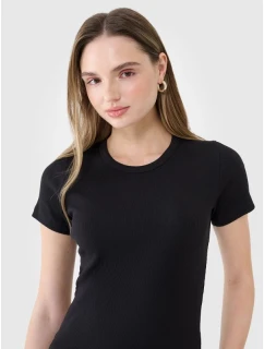 Dámske rebrované tričko 4F 4FWSS25TTSHF1968-20S