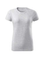 Základné voľné tričko svetlo šedé