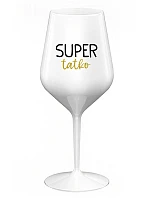SUPER DAD - biely nerozbitný pohár na víno 470 ml