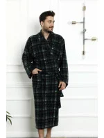 Pánsky župan 1007 zelené káro - CoCoon Pánsky župan 1007 zelené káro - CoCoon