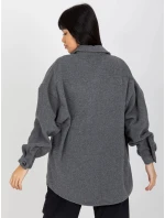 Dámska košeľa DN KS 4005.99P Tmavo šedá - FPrice