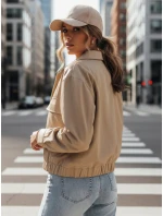 Dámska prechodná bunda ISTAN tmavo béžová FashionStreet TY4184