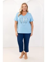 Regina 742 cr/r XL-5XL W26 dámske pyžamo Regina 742 cr/r XL-5XL W26 dámske pyžamo