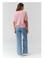 Sveter s krátkym rukávom model 224079 Makadamia