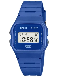 CASIO Unisex hodinky F-91WB-2A1DF + BOX