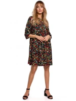 M521 Šaty s nariasenými rukávmi - model 6