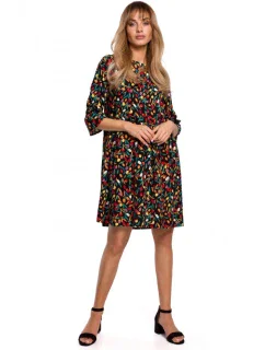 M521 Šaty s nariasenými rukávmi - model 6