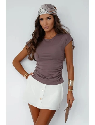 Dámska blúzka Shira Mocca hnedá - LaBalancia