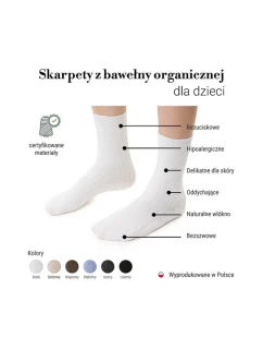 ORGANICKÉ DETSKÉ PRUHOVANÉ PONOŽKY 186