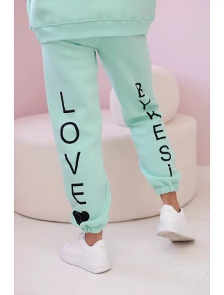 Bavlnená súprava s mätovou potlačou