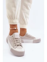 Trampki Damskie Na Grubej Podeszwie Lee Cooper LCW-24-31-2178 Szare