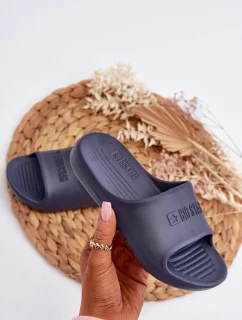 Lekkie Piankowe Klapki Dziecięce Big Star NN374557 Granatowe