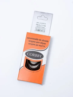 Corbby Brązowe Woskowane Cienkie Sznurowadła