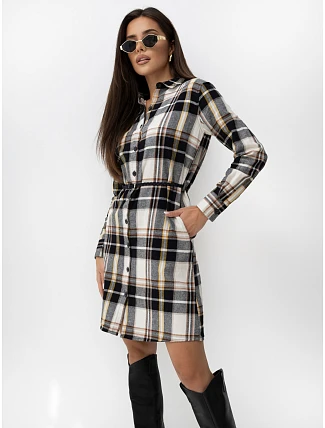 Šaty D71720W30374A2EN, čierne a béžové Šaty D71720W30374A2EN, čierne a béžové