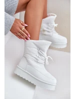 Snežnice na platforme so zipsom Big Star OO274886 White Snežnice na platforme so zipsom Big Star OO274886 White